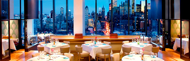 Ресторан 'Asiate' отеля 'Mandarin Oriental New York', Нью-Йорк