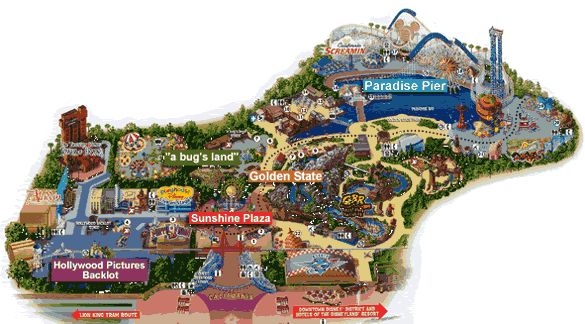 Карта Disney's California Adventure Park